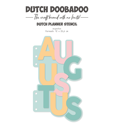 470.784.329 - Dutch DooBaDoo - Planner stencil Augustus