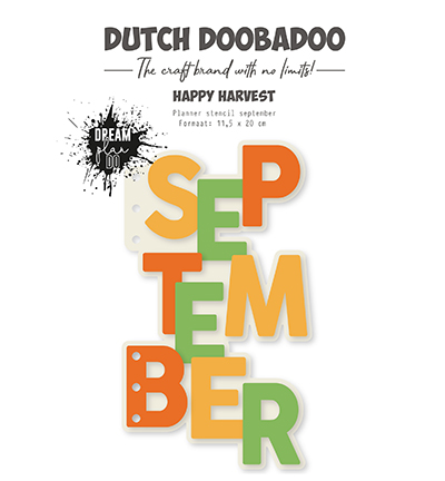 470.784.330 - Dutch DooBaDoo - Planner stencil September