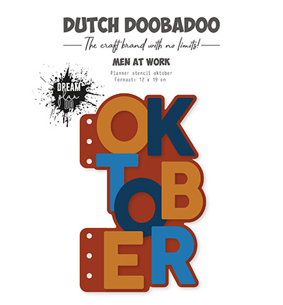 470.784.336 - Dutch DooBaDoo - Planner stencil Oktober