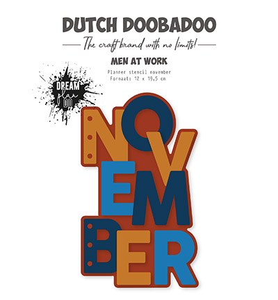 470.784.337 - Dutch DooBaDoo - Planner stencil November