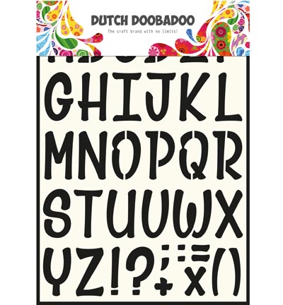 470.990.005 - Dutch DooBaDoo - Stencil Art Alfabet 5