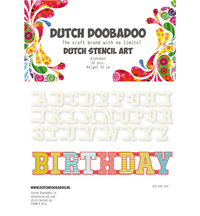 470.990.010 - Dutch DooBaDoo - Stencil Art Alphabet A-Z