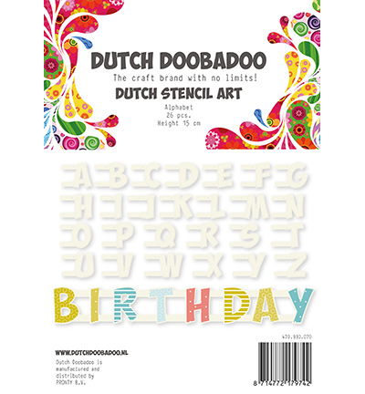 470.990.070 - Dutch DooBaDoo - Stencil Art Alphabet