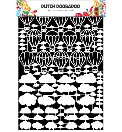 472.948.048 - Dutch DooBaDoo - Paper Art Airballoon/clouds