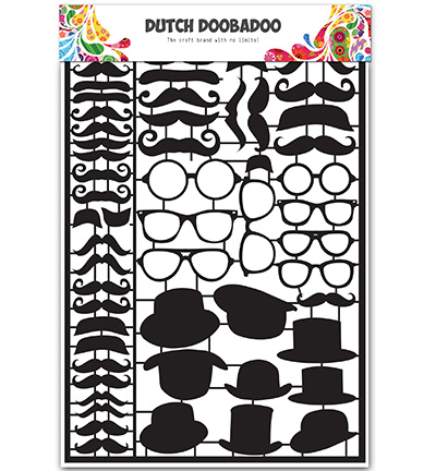 472.950.002 - Dutch DooBaDoo - Dutch Paper Art Black Mustaches