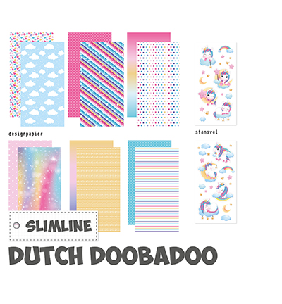 473.002.020 - Dutch DooBaDoo - Crafty Kit Slimline Unicorn