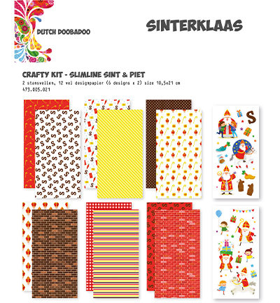 473.005.021 - Dutch DooBaDoo - Crafty Kit Slimline Sint en Piet