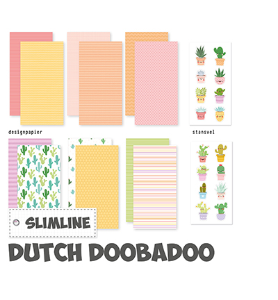 473.005.022 - Dutch DooBaDoo - Crafty Kit Slimline Plants & friend