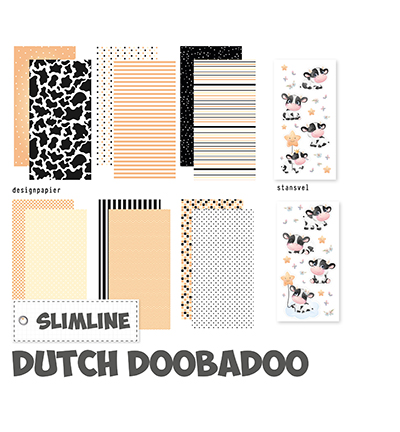 473.005.023 - Dutch DooBaDoo - Crafty Kit Slimline Holy Cow
