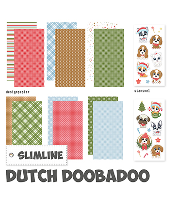 473.005.027 - Dutch DooBaDoo - Crafty Kit Slimline X-mas