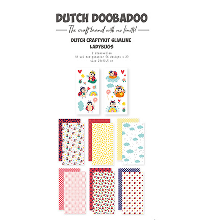 473.005.040 - Dutch DooBaDoo - CraftyKit Slimline Ladybugs