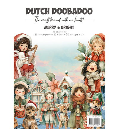 473.005.081 - Dutch DooBaDoo - Collage Papierset Merry & Bright
