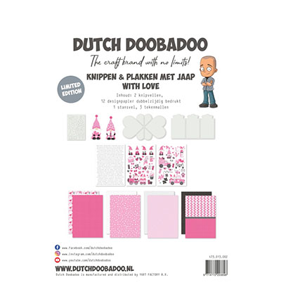473.013.002 - Dutch DooBaDoo - Kit 002 With Love, knippen en plakken met Jaap