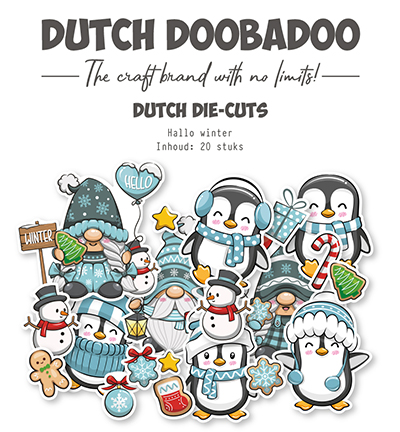 474.007.048 - Dutch DooBaDoo - Die-cuts Hallo winter