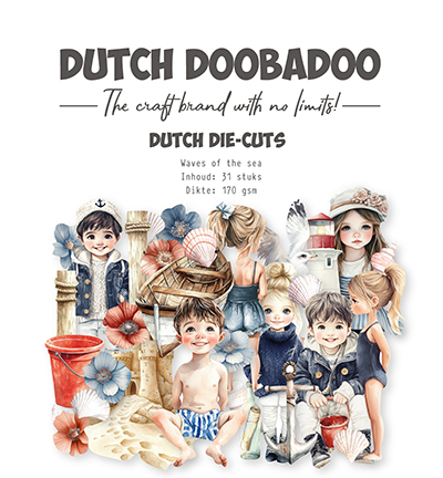 474.007.508 - Dutch DooBaDoo - Collage Die-cuts Waves of the Sea