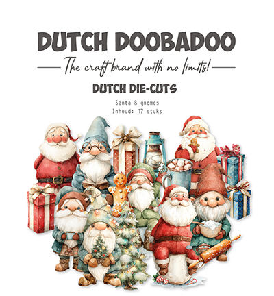 474.007.512 - Dutch DooBaDoo - Collage Die-cuts Santa & Gnomes
