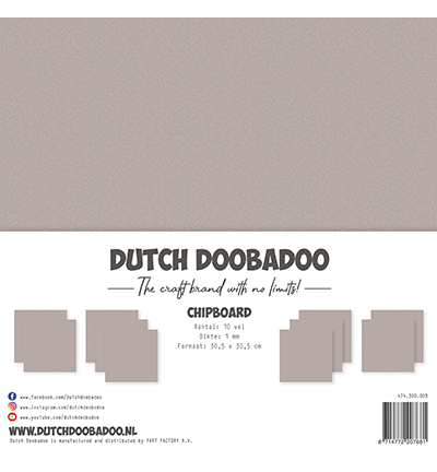 474.300.009 - Dutch DooBaDoo - DDBD Chipboard 30.5 x 30.5cm