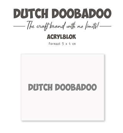 476.125.003 - Dutch DooBaDoo - Acrylic Stamp Block