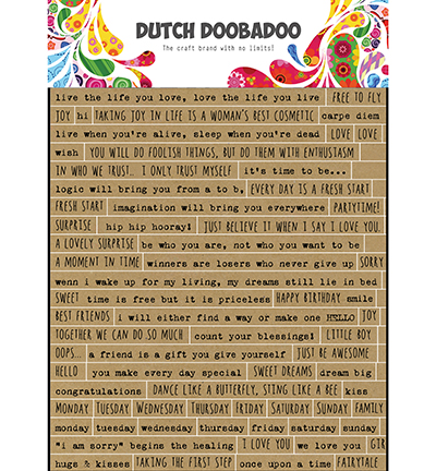 491.200.018 - Dutch DooBaDoo - Dutch Sticker Art, Text English