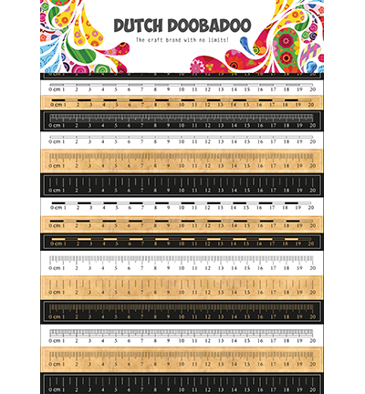 491.200.020 - Dutch DooBaDoo - Dutch Sticker Art Rulers