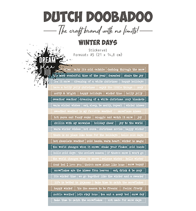 491.200.029 - Dutch DooBaDoo - Dutch Sticker Art Winter days