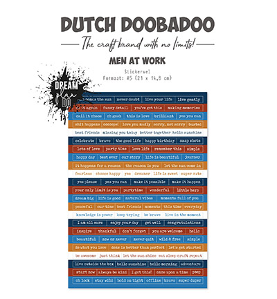 491.200.032 - Dutch DooBaDoo - Dutch Sticker Art Men at work