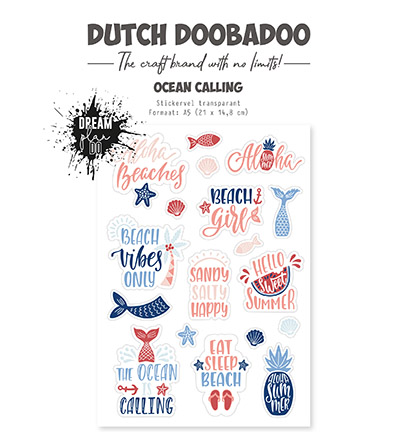 491.201.002 - Dutch DooBaDoo - Dutch Sticker Ocean Calling