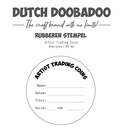 497.004.003 - Dutch DooBaDoo - Rubber stamp ATC tekst
