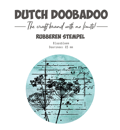497.004.006 - Dutch DooBaDoo - Rubber stamp 3 ATC Flower