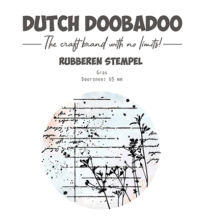 497.004.007 - Dutch DooBaDoo - Rubber stamp 4 ATC Flower