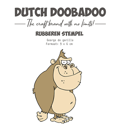 497.004.008 - Dutch DooBaDoo - Rubber stempel George de Gorilla