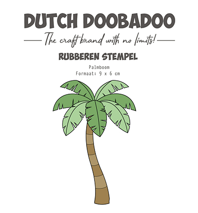 497.004.009 - Dutch DooBaDoo - Rubber stempel Palmboom