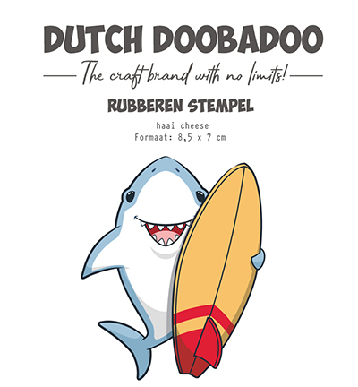 497.004.011 - Dutch DooBaDoo - Rubber stempel Haai cheese