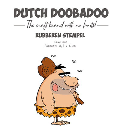 497.004.015 - Dutch DooBaDoo - Rubber stempel Cave man