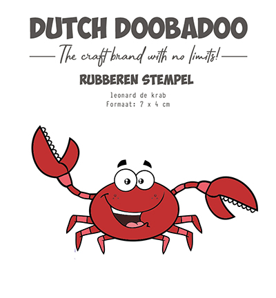 497.004.019 - Dutch DooBaDoo - Rubber stempel Leonard de Krab