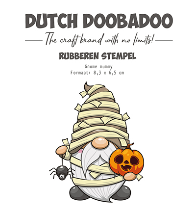 497.004.022 - Dutch DooBaDoo - Rubber stempel Gnome Mummy