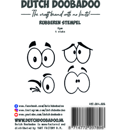 497.004.026 - Dutch DooBaDoo - Rubber stamp Ogen