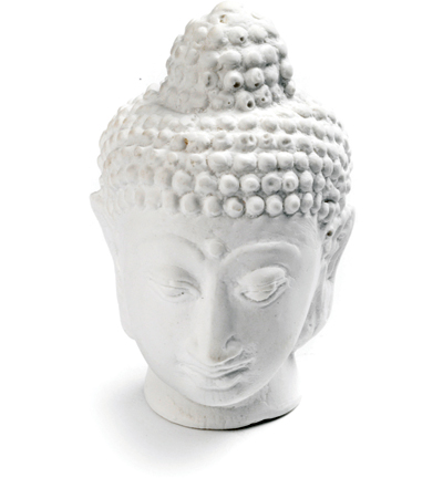 0157 - Powertex - Buddha small head 12,5x7,5cm