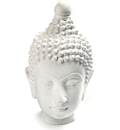 0158 - Powertex - Buddha large head 12,5x7,5cm