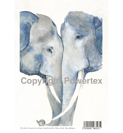 397 - Powertex - Blue elephants