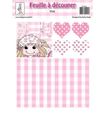 8300 - Rosa Dotje - Pink 1, hart