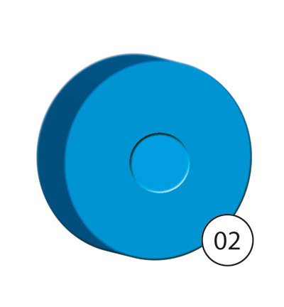 COLPB4402 - Collall - Paint pucks light blue (cyaan)