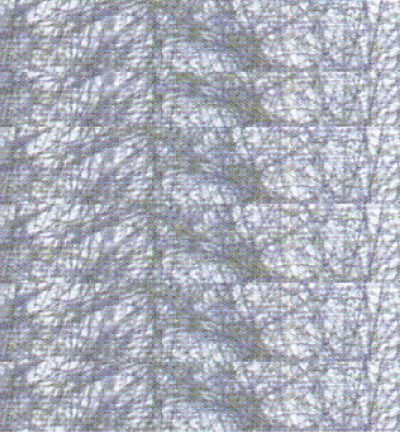 118.198 - Le Suh - (10) intissue toile d\\araignée argentée