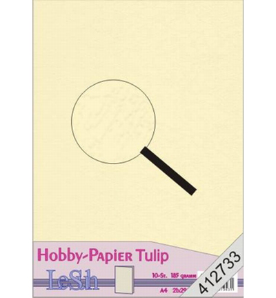 412733 - Le Suh - Hobbypapier Tulip, Creme