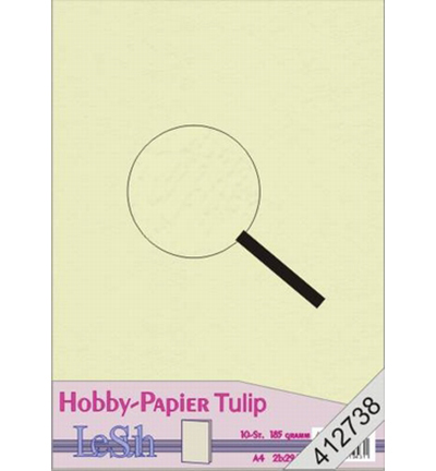 412738 - Le Suh - Hobbypapier Tulip, Lichtgroen