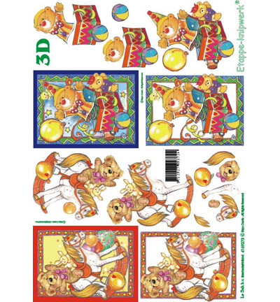 4169.273 - Le Suh - hobbelpaard, beer, bal, feest, humor