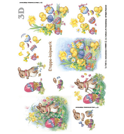 4169.30 - Le Suh - pâques, poussins, lapin, oeufs, printemps