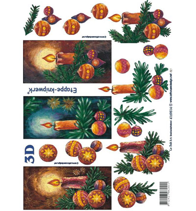 4169.514 - Le Suh - Christmas, candle, Christmas ball, pine tree