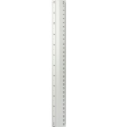 liniaal 30 cm - Kippers - Aluminium snijliniaal