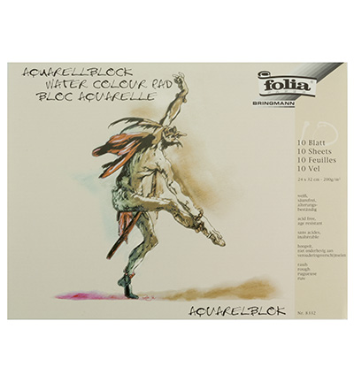 FO-8332 - Folia - Watercolor bloc 24x32cm, 200grs